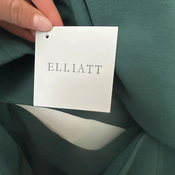 ELLIATT Serpentine Dress in peacock